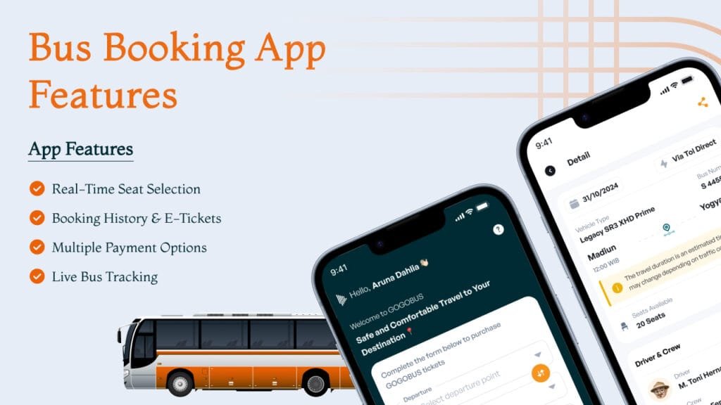 Features of a Bus Booking App